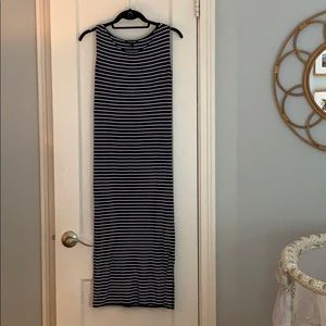 Isabella Oliver striped midi maternity dress